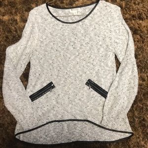 high-low knot sweater